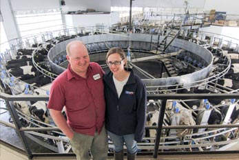 Fredericks, Jessica Aperçu laiterie salle de traite Dairymaster Swing