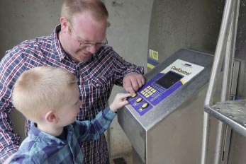 Milchtank und Wärmerückgewinnung